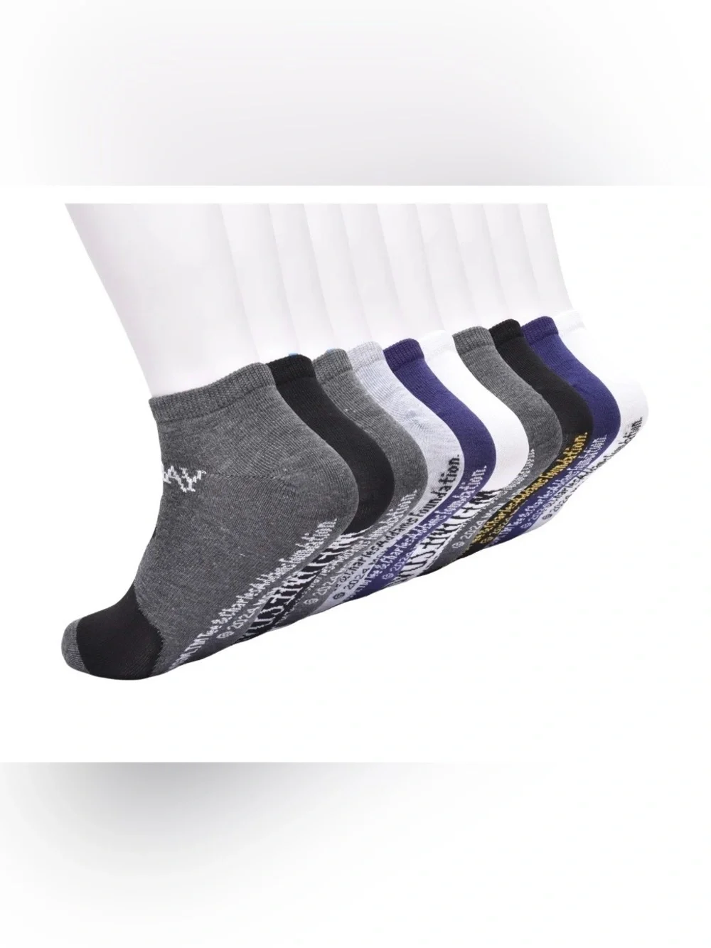 Wednesday Womens 10-Pack Low-Cut Socks, Sock Size 9-11